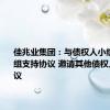 佳兆业集团：与债权人小组订立重组支持协议 邀请其他债权人加入协议