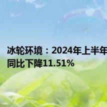 冰轮环境:2024年上半年净利润同比下降11.51%