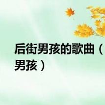 后街男孩的歌曲（后街男孩）