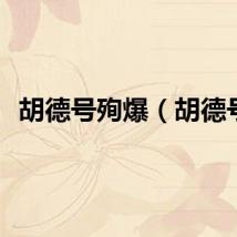 胡德号殉爆（胡德号）