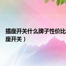 插座开关什么牌子性价比高(插座开关)