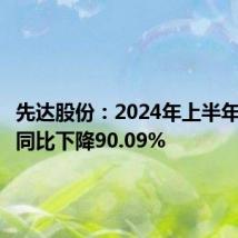 先达股份:2024年上半年净利润同比下降90.09%