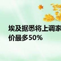 埃及据悉将上调家庭电价最多50%