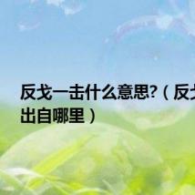 反戈一击什么意思?(反戈一击出自哪里)