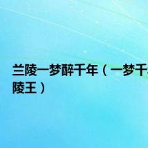 兰陵一梦醉千年（一梦千年之兰陵王）
