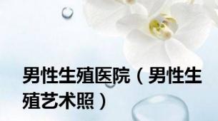 男性生殖医院（男性生殖艺术照）