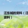 汪东城的资料（汪东城资料）