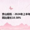 京山轻机：2024年上半年净利润同比增长10.58%