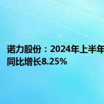 诺力股份:2024年上半年净利润同比增长8.25%