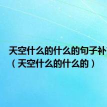 天空什么的什么的句子补充完整(天空什么的什么的)