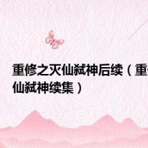 重修之灭仙弑神后续（重修之灭仙弑神续集）