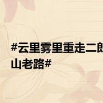 #云里雾里重走二郎山翻山老路#