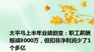太平鸟上半年业绩剧变：职工薪酬缩减8000万，但扣非净利润少了1个多亿