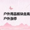 户外用品板块走高 三夫户外涨停