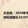 太辰光：2024年半年度净利润增长10.96%