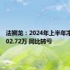 法狮龙：2024年上半年净亏损602.72万 同比转亏