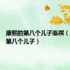 康熙的第八个儿子胤禩（康熙的第八个儿子）