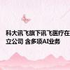 科大讯飞旗下讯飞医疗在浙江成立公司 含多项AI业务