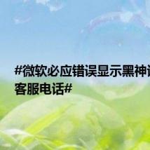 #微软必应错误显示黑神话悟空客服电话#