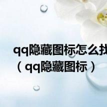 qq隐藏图标怎么找出来（qq隐藏图标）