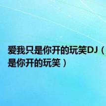 爱我只是你开的玩笑DJ(爱我只是你开的玩笑)
