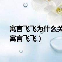 寓言飞飞为什么关了（寓言飞飞）