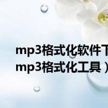 mp3格式化软件下载(mp3格式化工具)