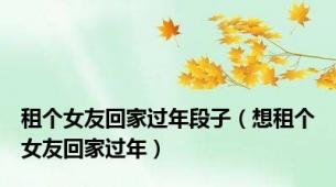 租个女友回家过年段子（想租个女友回家过年）