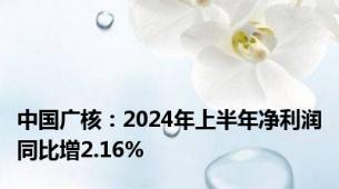 中国广核：2024年上半年净利润同比增2.16%