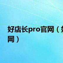 好店长pro官网（好店8网）