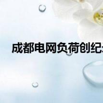 成都电网负荷创纪录