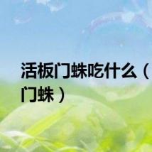 活板门蛛吃什么（活板门蛛）