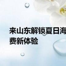 来山东解锁夏日海上消费新体验