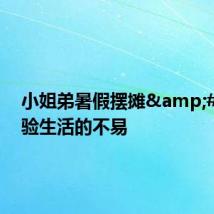 小姐弟暑假摆摊 体验生活的不易