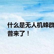 什么是无人机蜂群？科普来了！