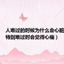 人难过的时候为什么会心脏疼（人特别难过时会觉得心痛）