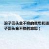 浪子回头金不换的意思和道理（浪子回头金不换的意思）
