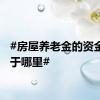 #房屋养老金的资金来源于哪里#