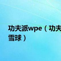 功夫派wpe（功夫派小雪球）