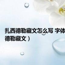 扎西德勒藏文怎么写 字体(扎西德勒藏文)