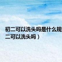 初二可以洗头吗是什么规矩(初二可以洗头吗)