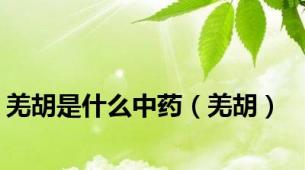 羌胡是什么中药（羌胡）