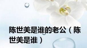 陈世美是谁的老公（陈世美是谁）