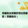 需要阳光需要梦想也需要 是什么歌（需要杨光）