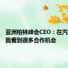 亚洲柏林峰会CEO：在汽车领域我看到很多合作机会