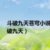 斗破九天苍穹小说（斗破九天）