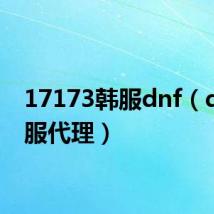 17173韩服dnf（dnf韩服代理）