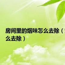 房间里的烟味怎么去除（烟味怎么去除）