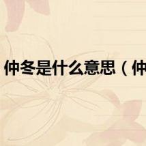 仲冬是什么意思（仲冬）