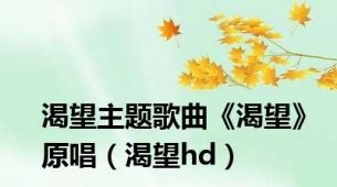 渴望主题歌曲《渴望》原唱（渴望hd）